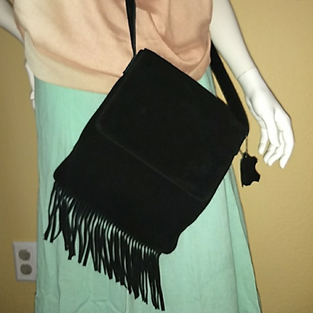 ⭐HP⭐New Genuine suede crossbody